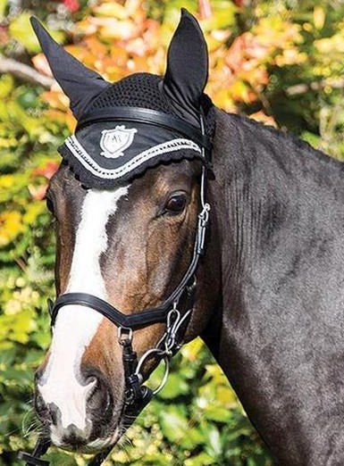 Rambo Diamanté  Ear Net - Pony/Cob